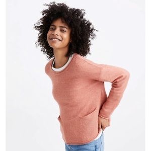 Madewell Women's Chelsea Pocket Pullover Sweater Long Sleeve Alpaca Blend Sz S